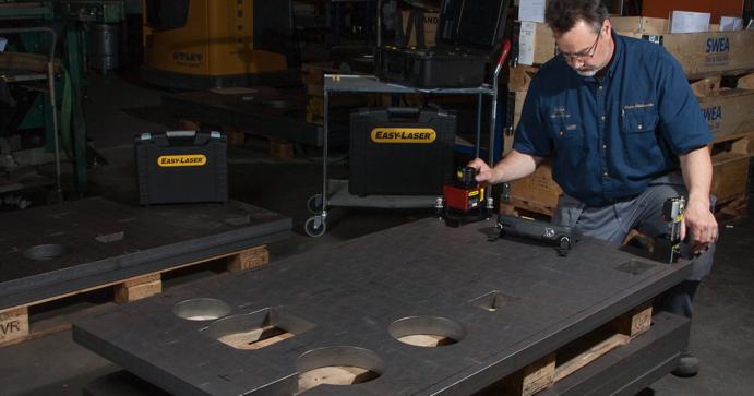 Emba Machinery uses Easy-Laser throughout its production